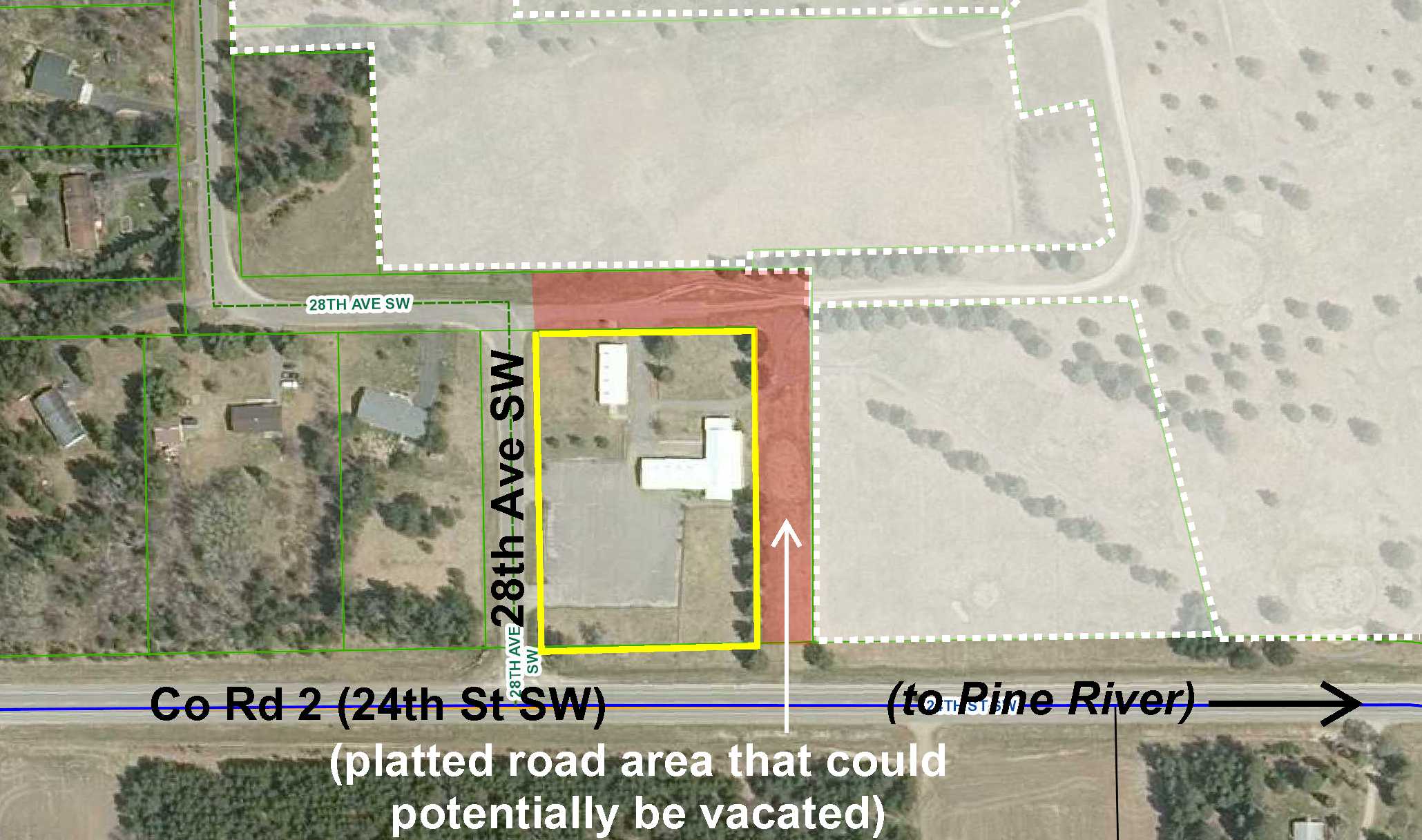 TractF Co Rd 2 (24th St SW) & 2370 28th Ave SW, Pine River Twp, Pine River