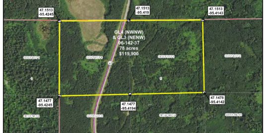 GL3 (NENW) & GL4(NWNW), Long Lost Lake Rd (Co Rd 37), Forest Twp, Becker Co